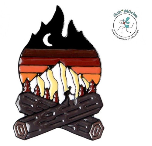 Anstecker lagerfeuer wandern - lagerfeuer,