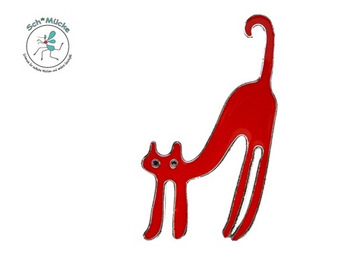 Anstecker katze rot kater - katze,