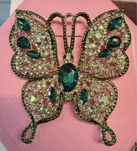 Schmetterling strass brosche - schmetterling,