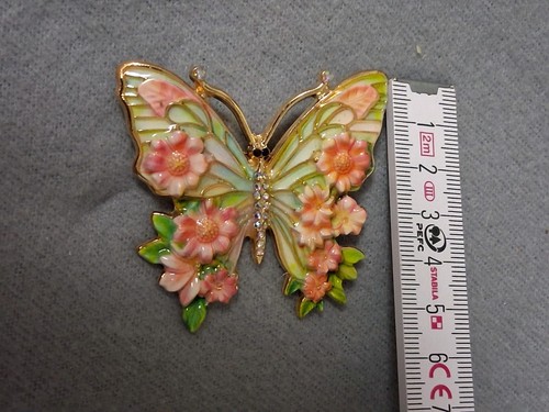 Schmuck brosche emaille strass - schmuck,