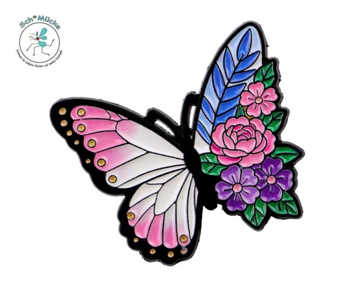 Anstecker schmetterling blumen - schmetterling,