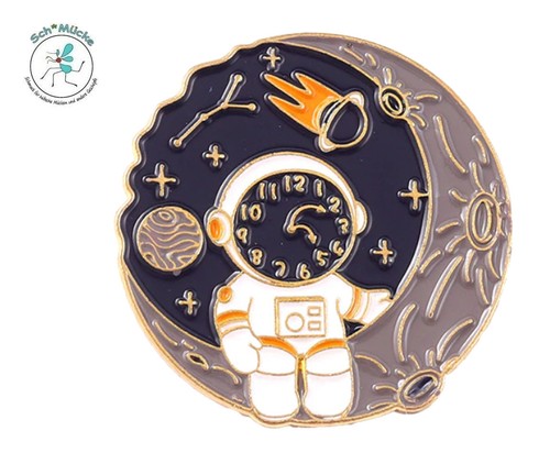 Anstecker astronaut uhr - anstecker,